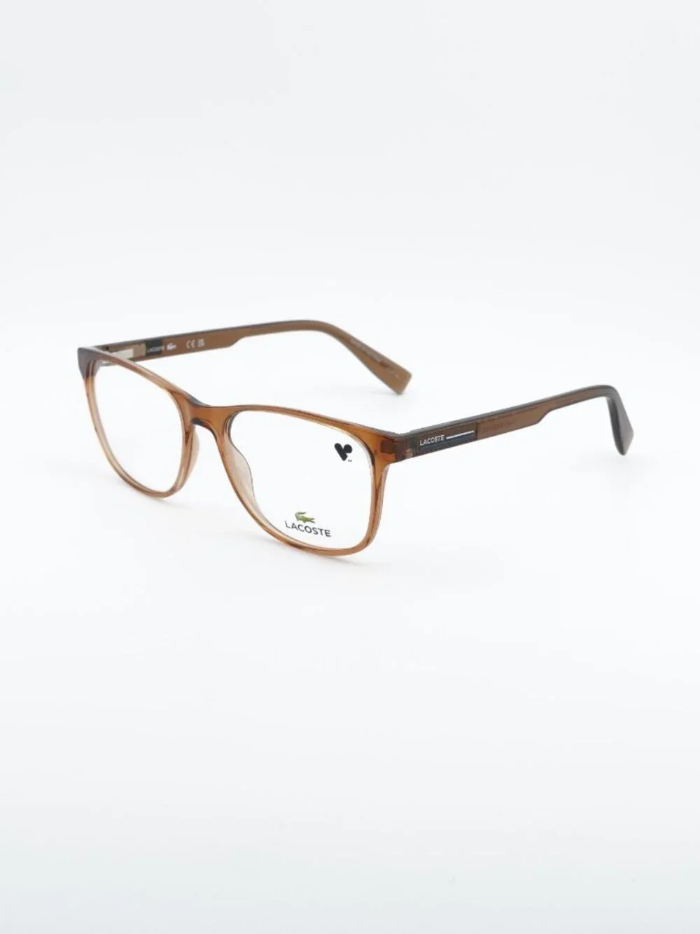 Lacoste L2979 N 210 Eyeglasses Transparent Brown 54mm Square Frame